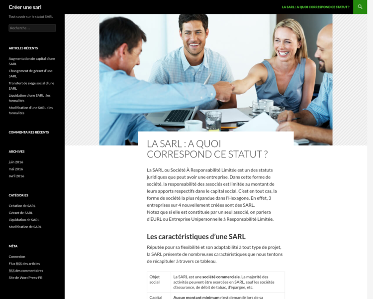 Assurance pour une SARL