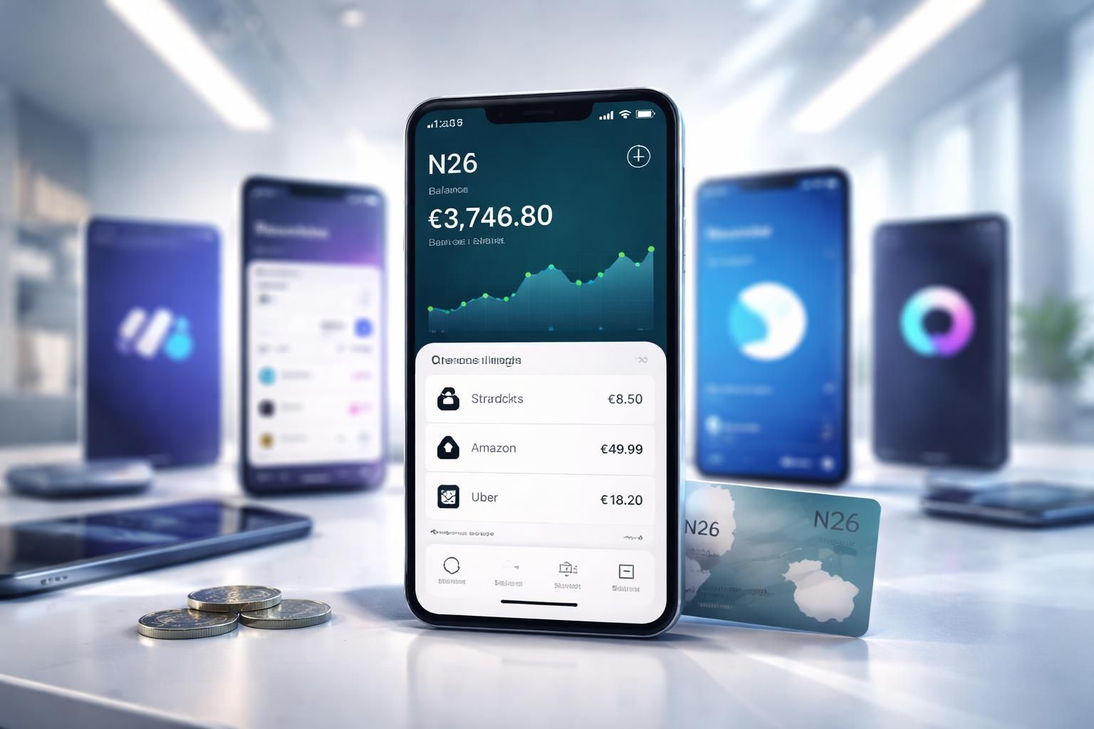 découvrez notre comparatif des néobanques et comment n26 se distingue par ses fonctionnalités innovantes, son application intuitive et ses offres avantageuses par rapport à ses concurrents.